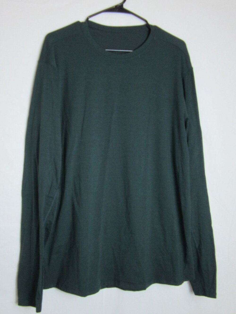 Lululemon Somatic Long Sleeve Shirt Mens Medium Green Dark Voyage Active Gym Out
